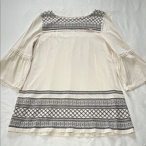 J Jill Embroidered Bell Sleeve Tunic